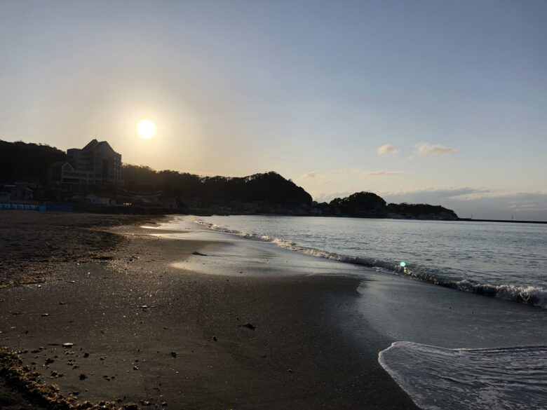 千葉県館山の海岸風景